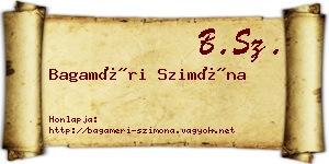 Bagaméri Szimóna névjegykártya